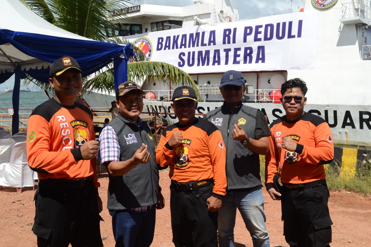 Wujud Kepedulian Nyata LDII Kepri Kirim Relawan dan Bantuan Logistik ke Sumatera via Kapal Bakamla